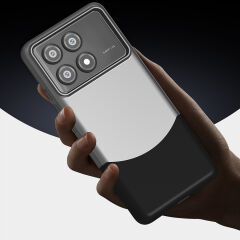 Poco X6 Pro Kılıf Mıknatıslı Duble Kapak Gri