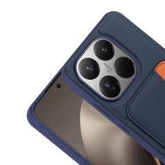 Xiaomi 15T Uyumlu Kartlıklı Süni Deri X-Kart Cüzdan Silikon Kapak