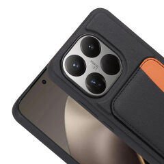 Xiaomi 15T Uyumlu Kartlıklı Süni Deri X-Kart Cüzdan Silikon Kapak