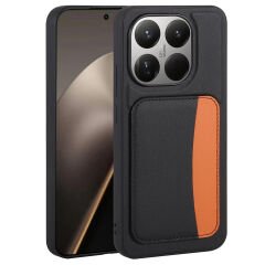 Xiaomi 15T Uyumlu Kartlıklı Süni Deri X-Kart Cüzdan Silikon Kapak