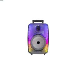 1802 Kablolu Mikrofonlu RGB Ledli Taşınabilir Bluetooth Hoparlör Parti Speaker