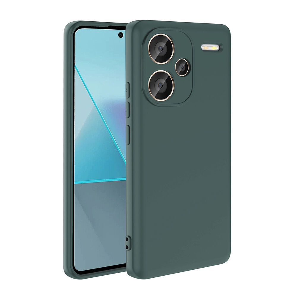 Xiaomi Redmi Note 13 Pro Plus 5G Kamera Korumali Mara Lansman Kapak Koyu Yeşil