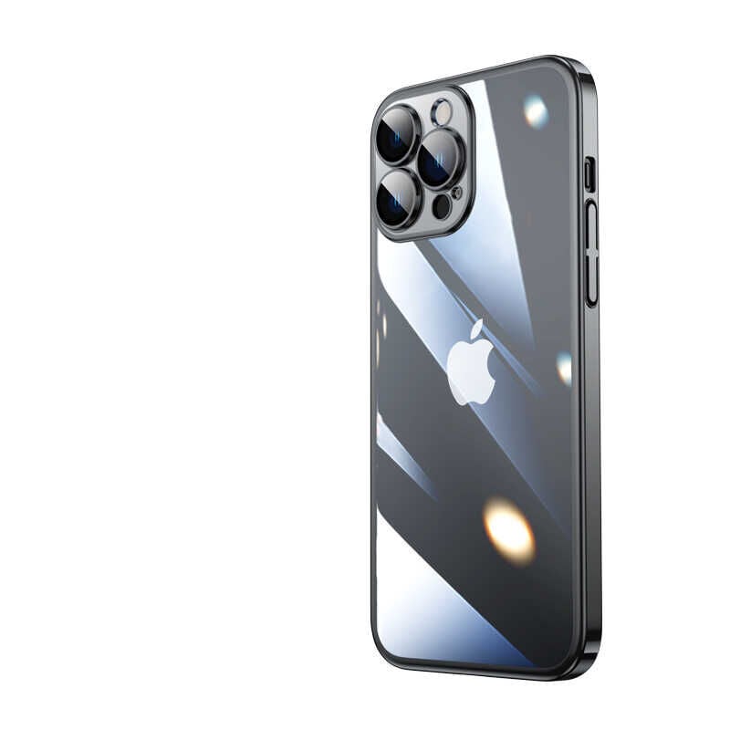 iPhone 13 Pro Kılıf Sert PC Renkli Çerçeveli  Riksos Kapak