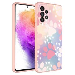 Samsung Galaxy A73 Kamera Korumalı Desenli Sert Silikon Epoksi Kapak kılıf