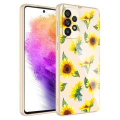 Samsung Galaxy A73 Kamera Korumalı Desenli Sert Silikon Epoksi Kapak kılıf