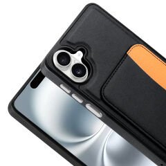 Samsung Galaxy A07 Uyumlu Kartlıklı Süni Deri X-Kart Cüzdan Silikon Kapak