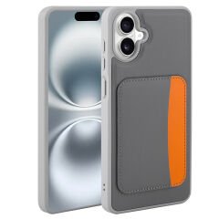 Samsung Galaxy A07 Uyumlu Kartlıklı Süni Deri X-Kart Cüzdan Silikon Kapak