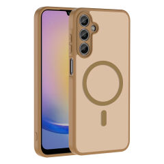 Samsung Galaxy A15 Uyumlu Kılıf Mat Magsafe Şarj Özellikli Hassas Butonlu Renkli Yumuşak Kenarlı Premium Kapak