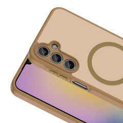 Samsung Galaxy A15 Uyumlu Kılıf Mat Magsafe Şarj Özellikli Hassas Butonlu Renkli Yumuşak Kenarlı Premium Kapak