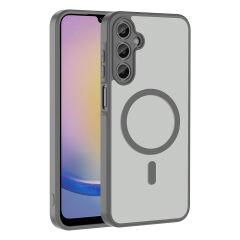 Samsung Galaxy A15 Uyumlu Kılıf Mat Magsafe Şarj Özellikli Hassas Butonlu Renkli Yumuşak Kenarlı Premium Kapak