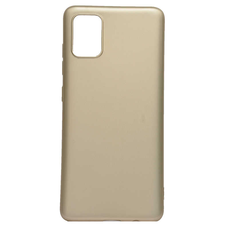 Samsung Galaxy A71 Kılıf Premier Silikon Kapak Gold