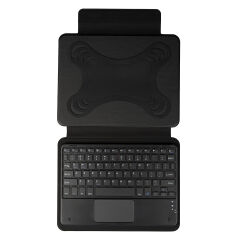 iPad Pro 12.9 2022 M2 Border Keyboard Bluetooh Bağlantılı Standlı Klavyeli Tablet Kılıfı Siyah