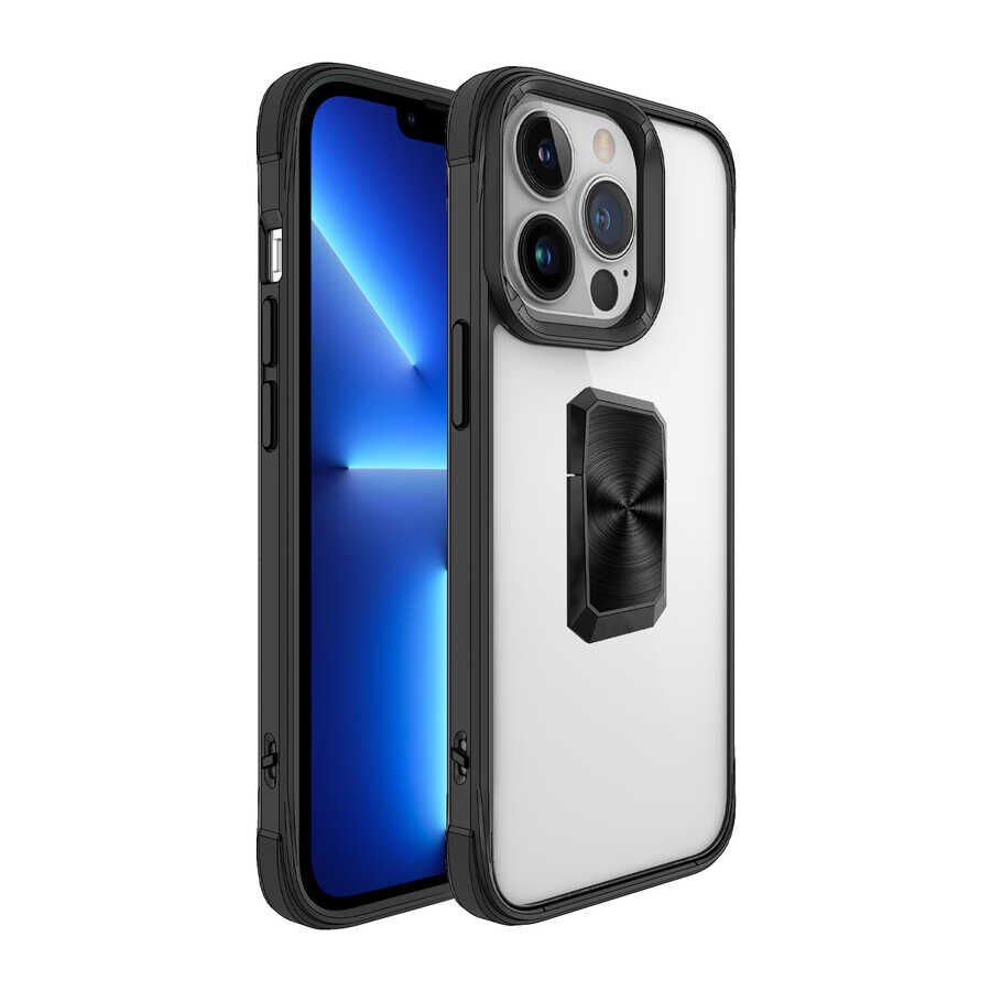 iPhone 13 Pro Max Kılıf V-Bax Kapak Siyah