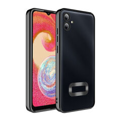 Samsung Galaxy A06 Kılıf Kamera Korumalı Logo Gösteren Omega Kapak Sierra Mavi