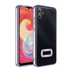 Samsung Galaxy A06 Kılıf Kamera Korumalı Logo Gösteren Omega Kapak Sierra Mavi