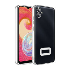 Samsung Galaxy A06 Kılıf Kamera Korumalı Logo Gösteren Omega Kapak Sierra Mavi