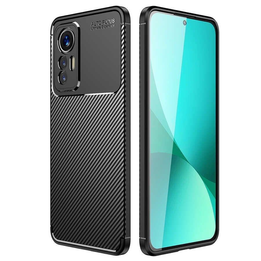 Xiaomi Mi 12 Lite Kılıf Negro Silikon Kapak kılıf Siyah