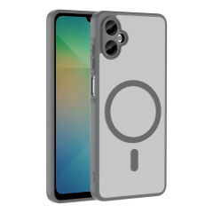 Samsung Galaxy A06 Uyumlu Kılıf Mat Magsafe Şarj Özellikli Hassas Butonlu Renkli Yumuşak Kenarlı Premium Kapak