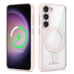 Samsung Galaxy S22 Kılıf Magsafe Wireless Şarj Özellikli Silikon Ege Kapak Yeşil