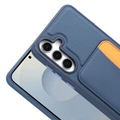 Samsung Galaxy A26 Uyumlu Kartlıklı Süni Deri X-Kart Cüzdan Silikon Kapak