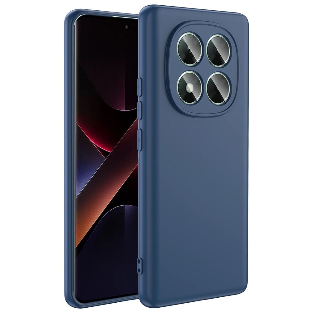Xiaomi Poco X7 Kılıf Kamera Korumali Mara Lansman Kapak Lacivert