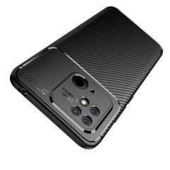 Xiaomi Redmi 10C Kılıf Negro Silikon Kapak kılıf Siyah