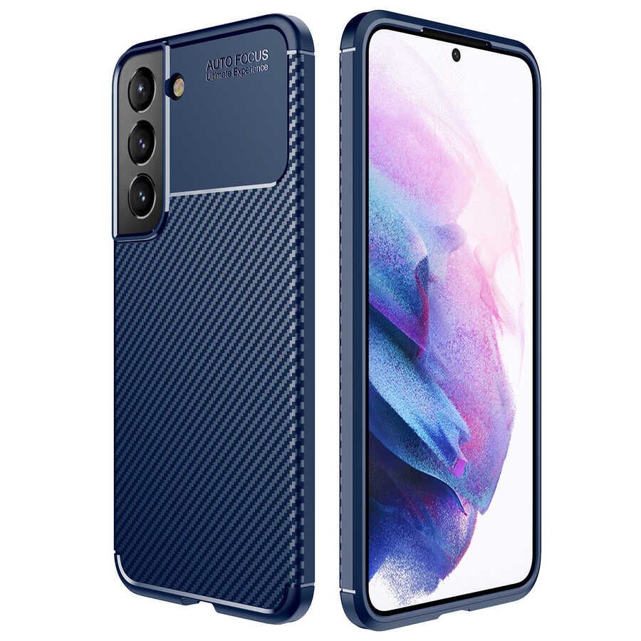 Samsung Galaxy S22 Plus Kılıf Negro Silikon Kapak Lacivert