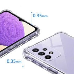 Samsung Galaxy A23 Kılıf Nitro Anti Shock Darbe Emici Köşe Korumalı Şeffaf Silikon Kapak
