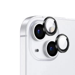 iPhone 13 Mini CL-12 Premium Safir Kamera Lens Koruyucu Siyah