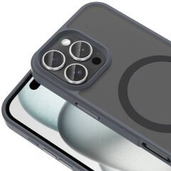iPhone 16 Pro Kılıf Kablosuz Şarj Özellikli Mat Arka Yüzey Sio Kapak