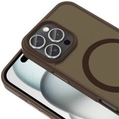 iPhone 16 Pro Kılıf Kablosuz Şarj Özellikli Mat Arka Yüzey Sio Kapak