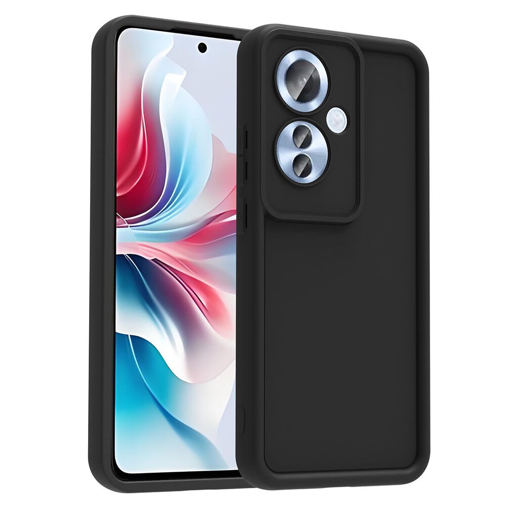 Oppo Reno 11F Kılıf Kamera Korumalı Ananas Kapak Siyah