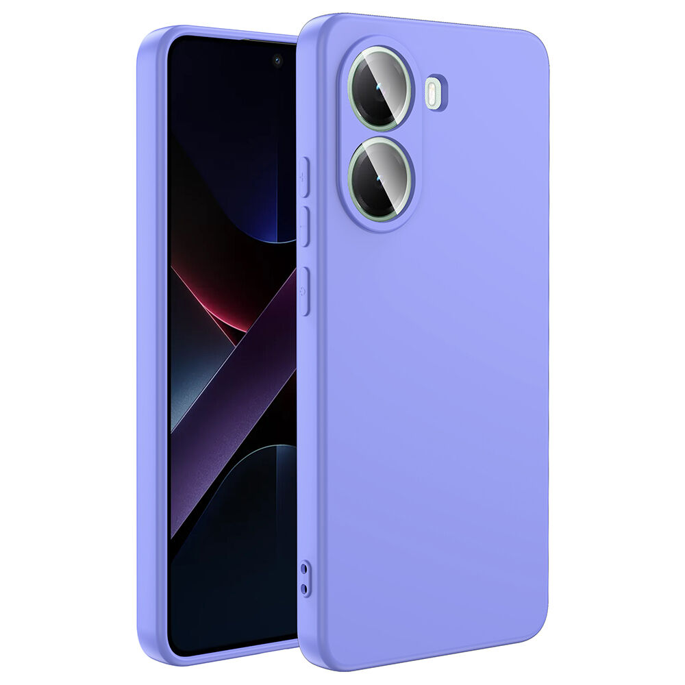 Xiaomi Poco X7 Pro Kılıf Kamera Korumali Mara Lansman Kapak Lila