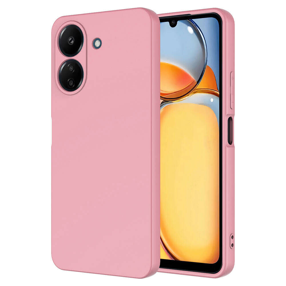 Xiaomi Redmi 13C Kılıf Kamera Korumali Mara Lansman Kapak Pembe