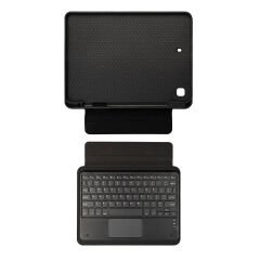 iPad Pro 10.2 2021 (9.Nesil) Border Keyboard Bluetooh Bağlantılı Standlı Klavyeli Tablet Kılıfı