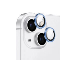 iPhone 13 CL-12 Premium Safir Kamera Lens Koruyucu Mavi