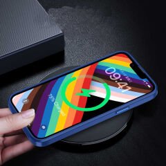 iPhone 14 Plus Kılıf Kamera Çıkıntılı Arkası Şeffaf Köşeleri Parlak Renkli Işlemeli Flora Kapak