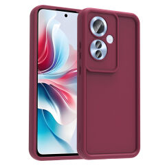 Oppo Reno 11F Kılıf Kamera Korumalı Ananas Kapak Mürdüm