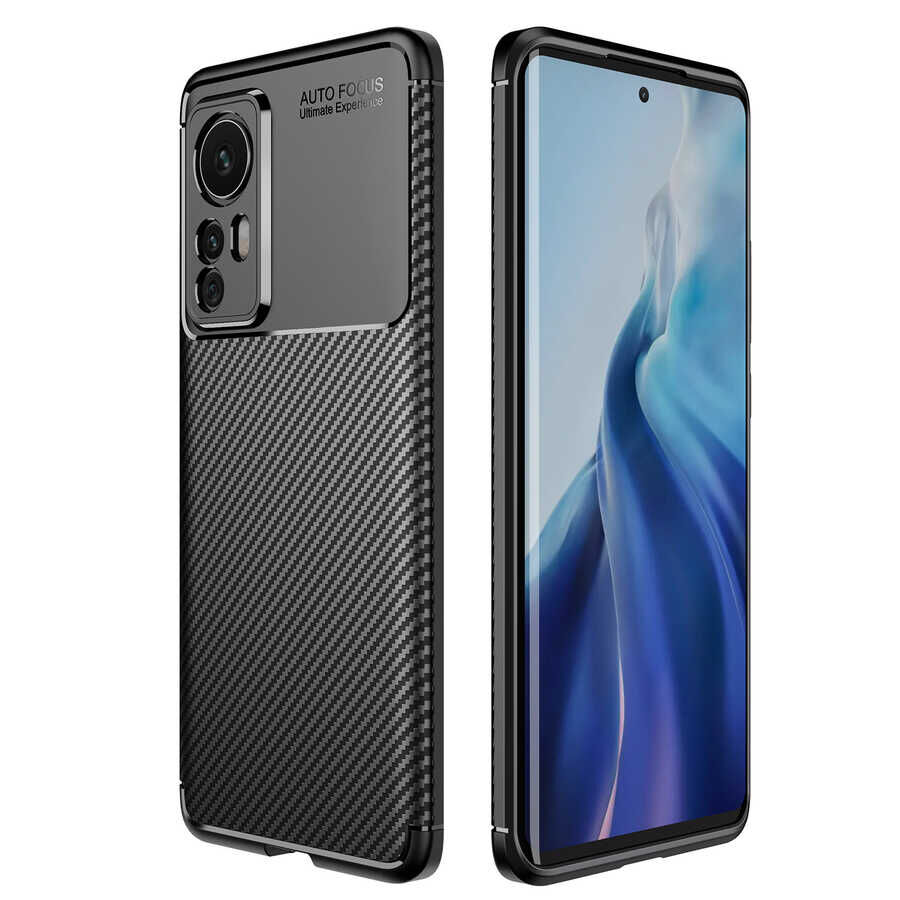 Xiaomi Mi 12 Pro Kılıf Negro Silikon Kapak kılıf Siyah