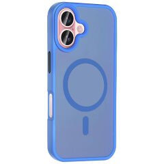 iPhone 16 Plus Kılıf Kablosuz Şarj Özellikli Mat Arka Yüzey Sio Kapak Gri