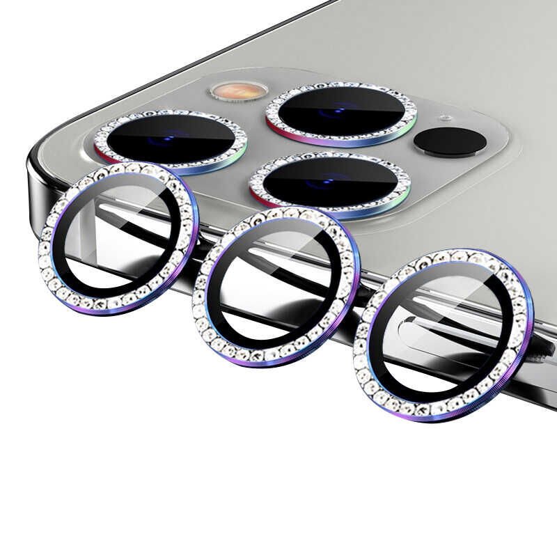 iPhone 11 Pro CL-06 Kamera Lens Koruyucu Colorful