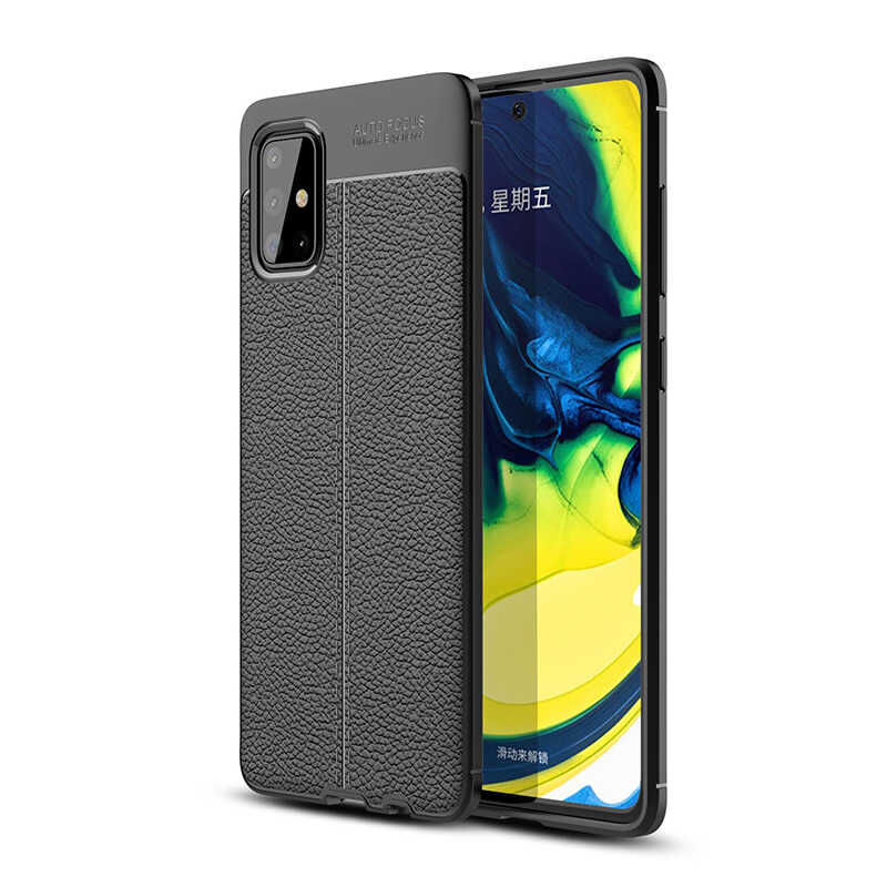 Samsung Galaxy A71 Kılıf Niss Silikon Kapak Siyah