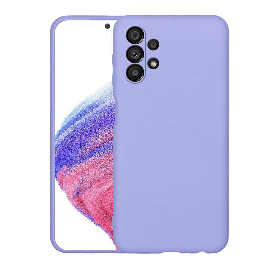 Samsung Galaxy A73 Kamera Korumali Mara Lansman Kapak Lila