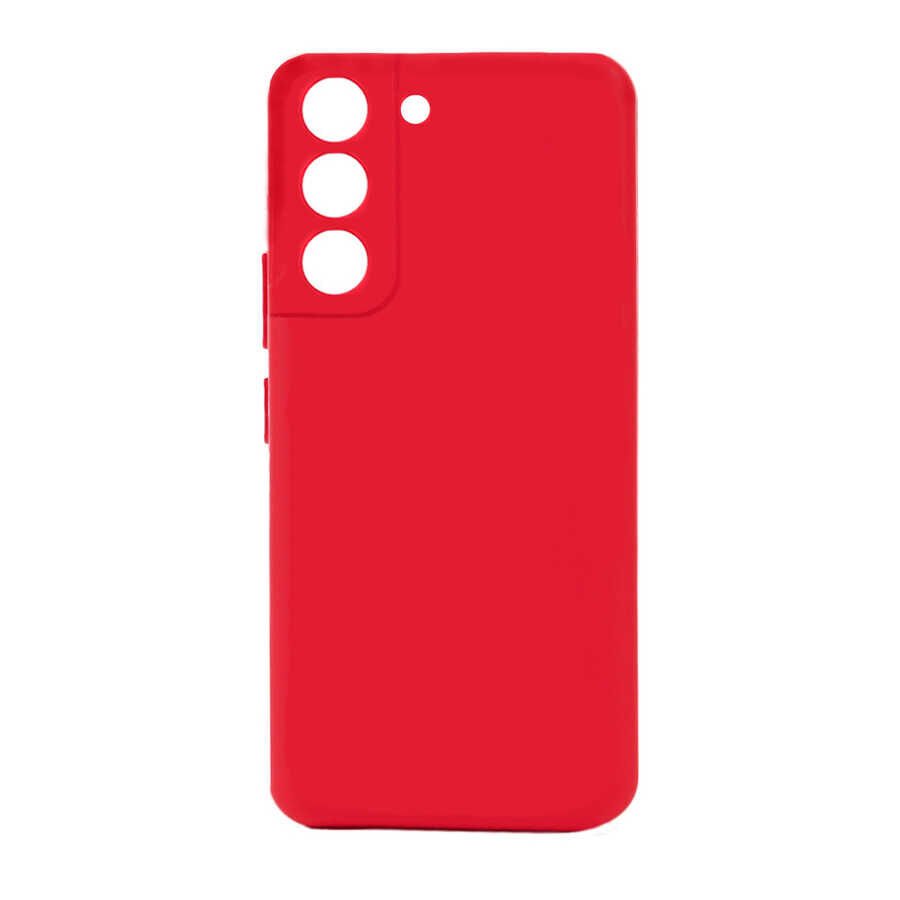 Samsung Galaxy S22 Plus Kılıf Biye Silikon Kırmızı