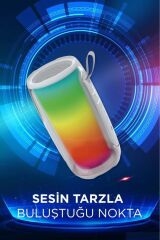 BTS-1953 RGB İşikli Radyolu Taşınabilir Bluetooth Hoparlör