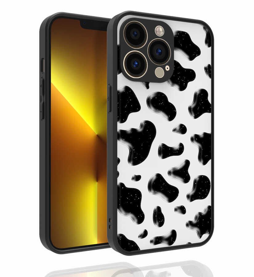 iPhone 13 Pro Kılıf Desenli Kamera Korumalı Parlak Nora Kapak NO2