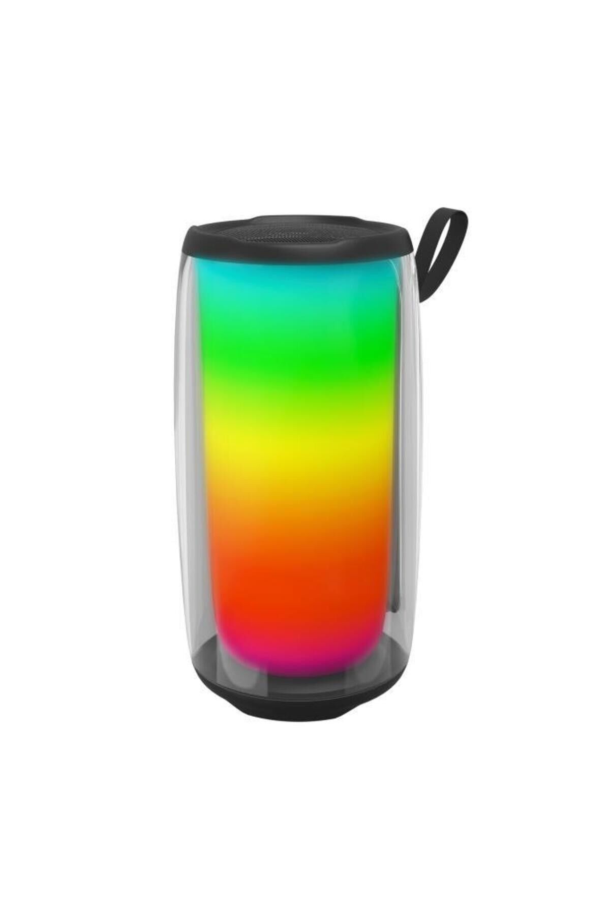 BTS-1953 RGB İşikli Radyolu Taşınabilir Bluetooth Hoparlör Siyah
