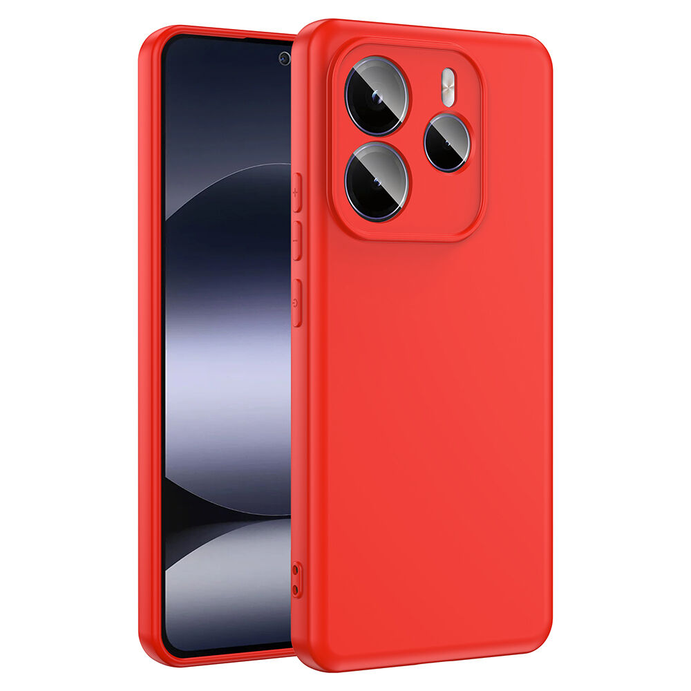Xiaomi Redmi Note 14 5G Kılıf Kamera Korumali Mara Lansman Kapak Kırmızı