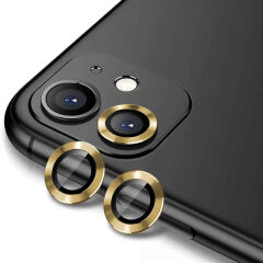 iPhone 12 CL-12 Premium Safir Kamera Lens Koruyucu Gold