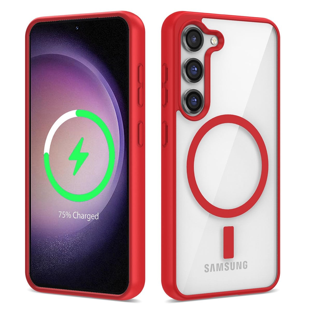 Samsung Galaxy S23 Plus Kılıf Magsafe Wireless Şarj Özellikli Silikon Ege Kapak